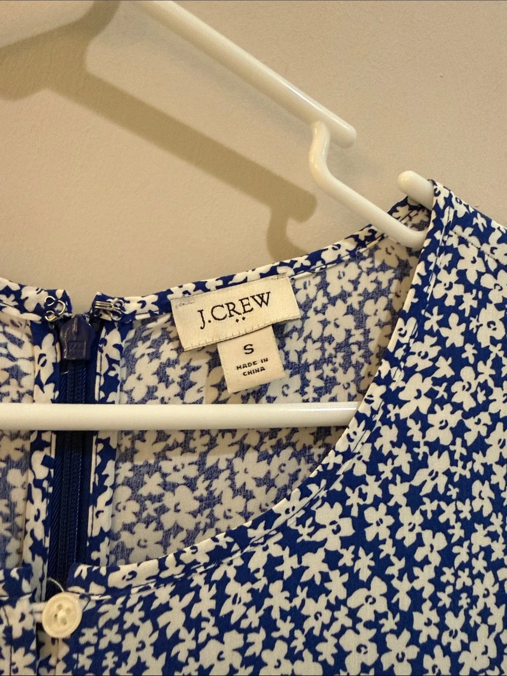 J. Crew blue floral
